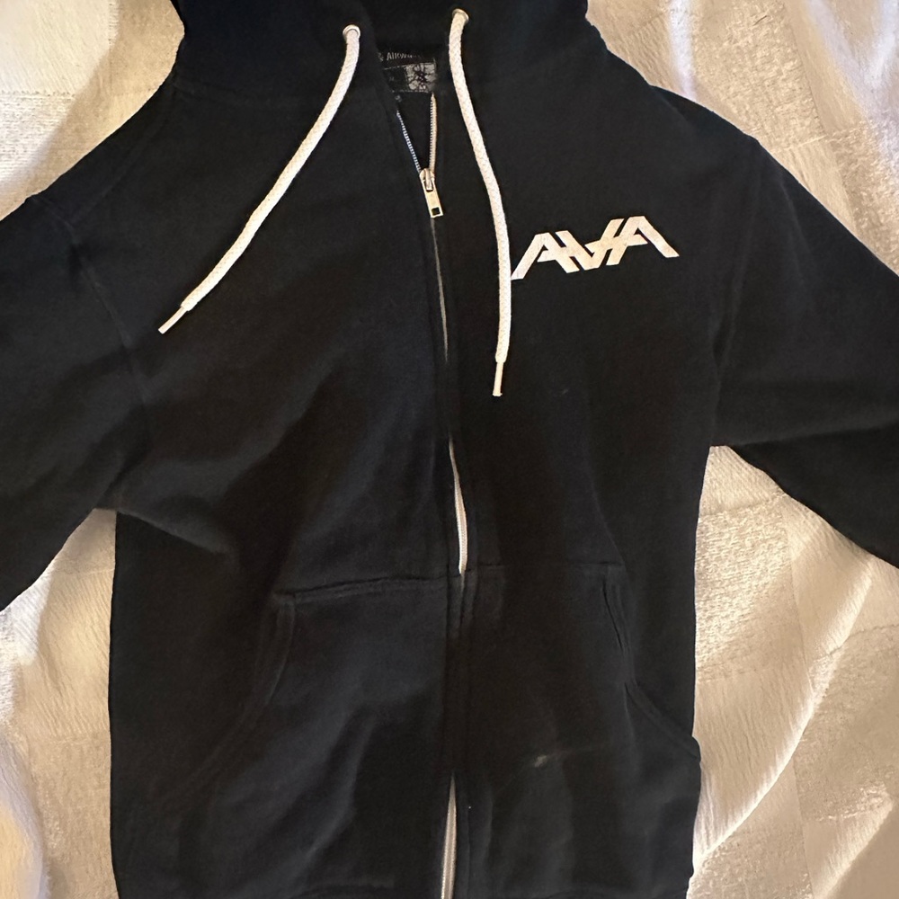 Black Zip-Up Hoodie
